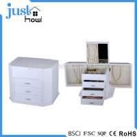 Small White Modern Style Tabletop Jewelry Armoire From Guangdong China